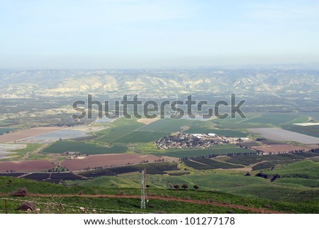 View on Jordan Valley in Israel