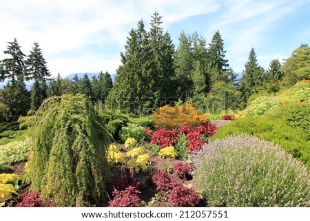 Queen Elizabeth park in Vancouver in British Columbia, Canada