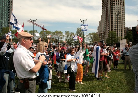 TORONTO - MAY 24: Meeting on Toronto streets at \