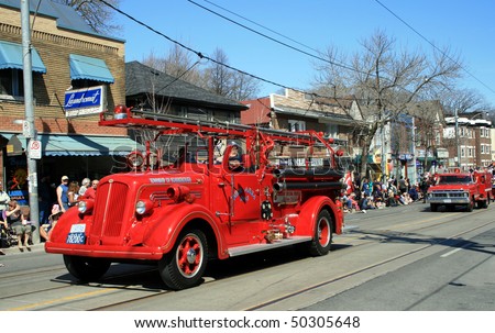 TORONTO, CANADA - APRIL 4: Antic cars take part in an annual Easter Parade 2010 April 4, 2010 in Toronto, Canada.