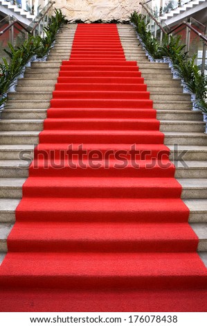 Museum Of The Red Carpet On The Stairs