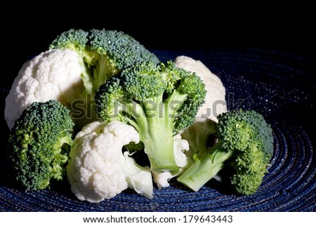 Fresh vegetable - broccoli and cauliflower