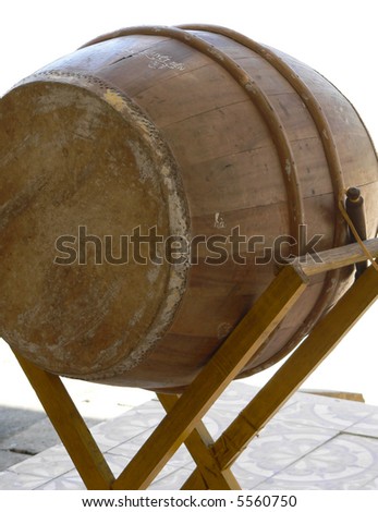 Wooden and leather drum: Used in schools in Vietnam instead of the school bell
