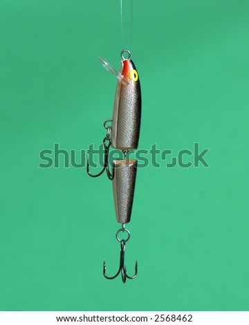 A fishing lure used to catch fish.