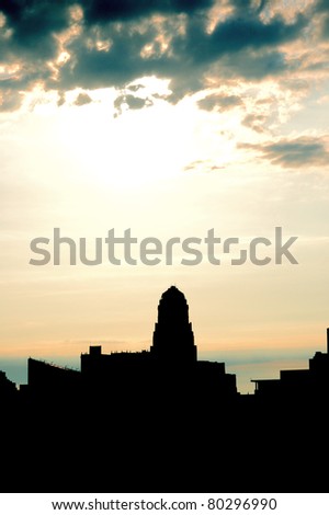 Buffalo Skyline Silhouette