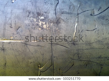 Scratched metal texture, aluminum background