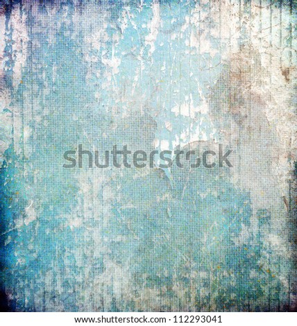 Grunge paper texture, blue color scratched background