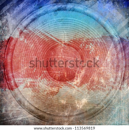 Speaker, abstract music background