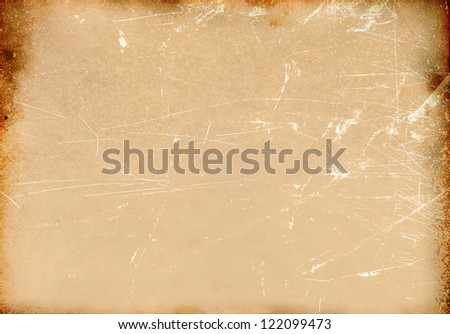 Scratched paper texture, vintage background