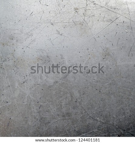 Scratched metal surface
