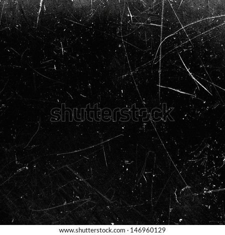 Scratched surface, black background
