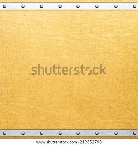Golden metal background