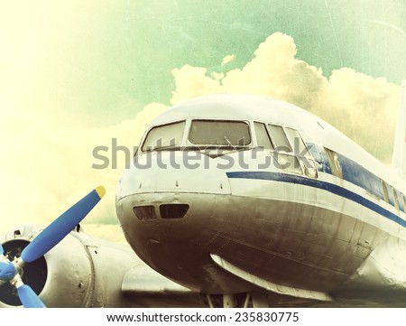 Retro aviation, vintage airplane