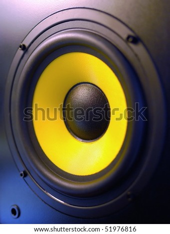 yellow speaker