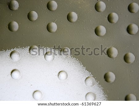 Riveted metal texture, military aircraft fuselage, industrial background