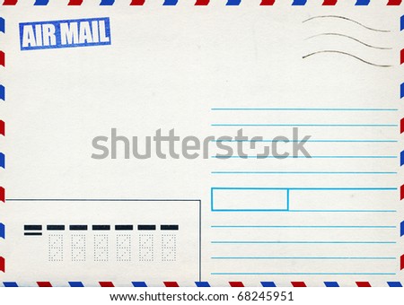 Air mail post envelope background