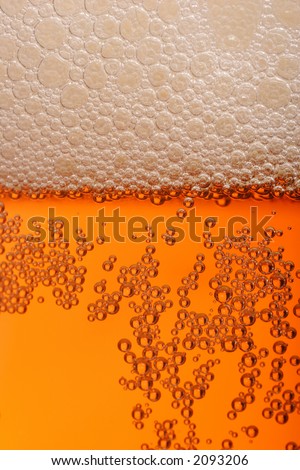 pint of beer, bitter, lager with bubbles