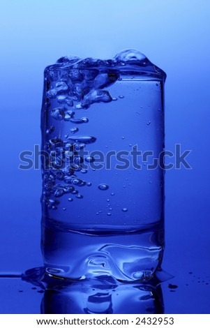 cool glass of fresh water