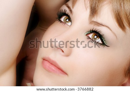 stock photo beautiful teenage model with gorgeous eyes 3766882
