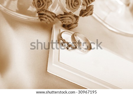 stock photo gold wedding and