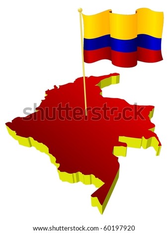 map of colombia. image map of Colombia with