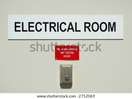 Electrical Room Door Sign