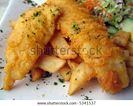 clipart fish and chips. fish and chips garnished