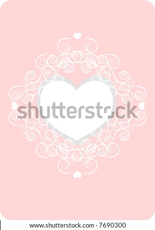 Pink Love Heart Background. a love heart over pink