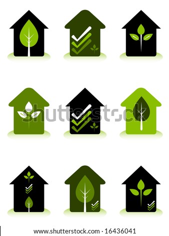 Logo Design House on Conceptual Logos Representing Environmentally Friendly Home Design
