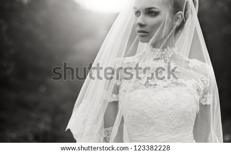 Portrait Of Beautiful Bride