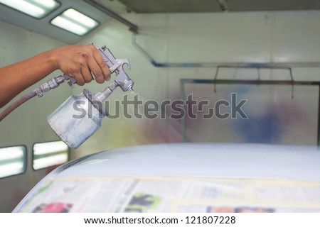 car painting with prime color