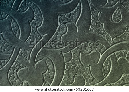 Engraved metal oriental texture/pattern