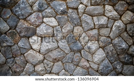 Texture Dark Stone Wall Exterior for Background