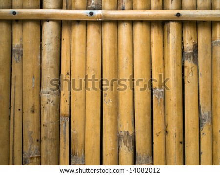 Taken from the bed made of bamboo to sit or sleep