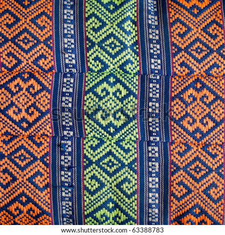 old tradition textile design of thailand