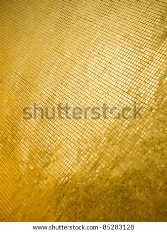 The surface of many little gold square