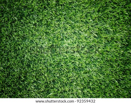 Texture and surface of green turf center light for sport background
