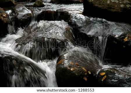 Rock Waterfall Closeup
