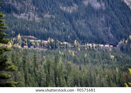 Spiral Tunnel Railway Rocky Mountains British Columbia