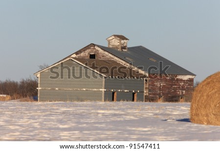 Barn in Winter Canada