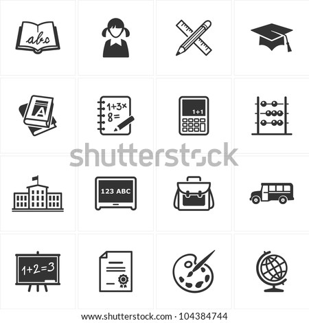School and Education Icons - Set 1