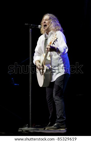 CLARK, NJ - SEPT 16: Lead singer Ed Roland of the band Collective Soul performs at the Union County Music Fest on September 16, 2011 in Clark, NJ.