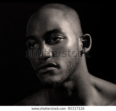 Hip muscular black man