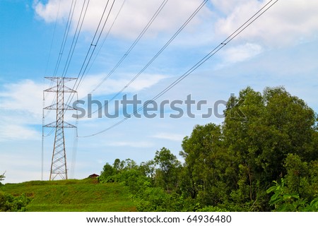 power cable tower