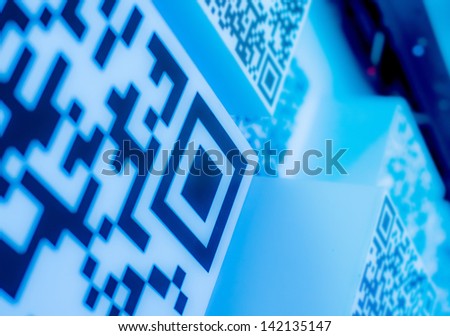 QR codes blue  science and technology wallpaper  background blue  science and technology wallpaper  background