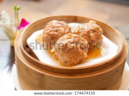 asia china cantonese food Beef meatballs