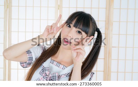 panese student girl lady in tatami room  asian anime