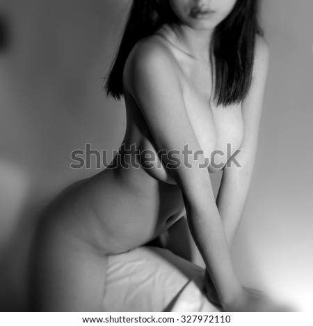 nude woman sexy Artistic black and white photo xxx