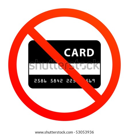 credit card logos eps. stock vector : No credit card