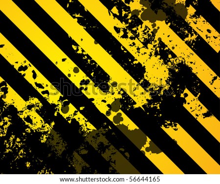 stock vector Black and yellow grunge background vector illustration